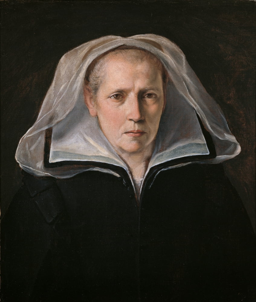 Portrait Of A Widow Or Portrait Of The Mother Canvas Art -  (24 x 36)