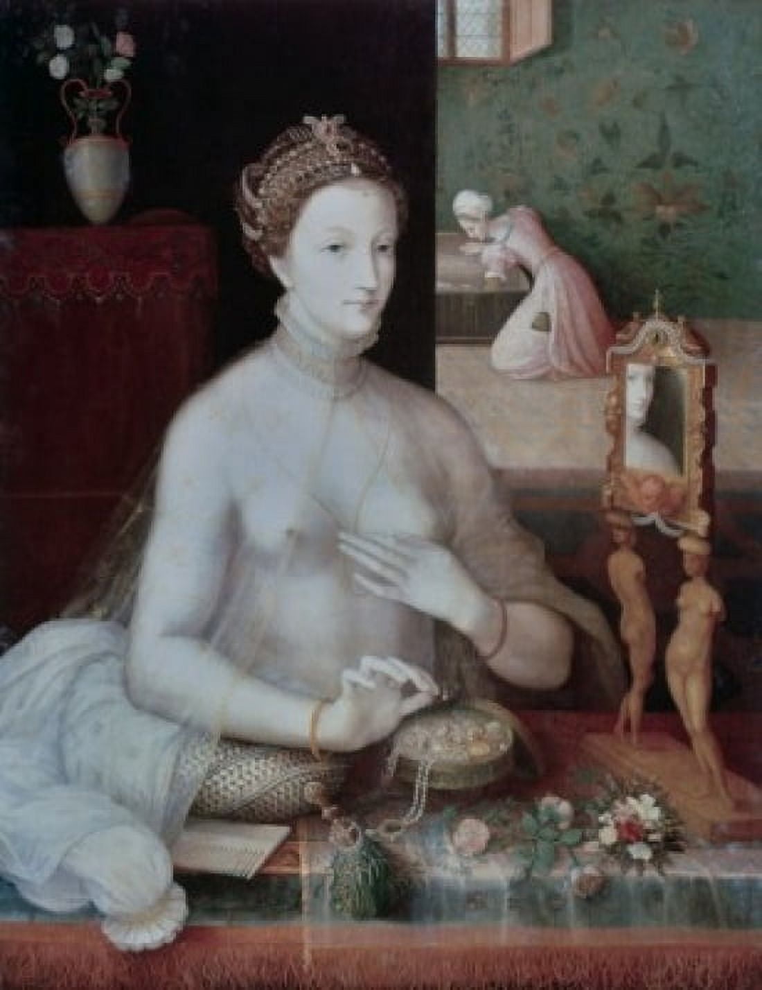 Portrait Of A Woman 16th C Artist Unknown Canvas Art - (24 x 36)