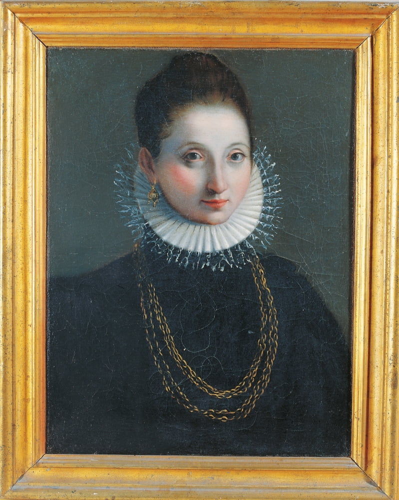 Portrait Of A Woman (Probably Lucrezia Borgia) Canvas Art - (18 x 24)