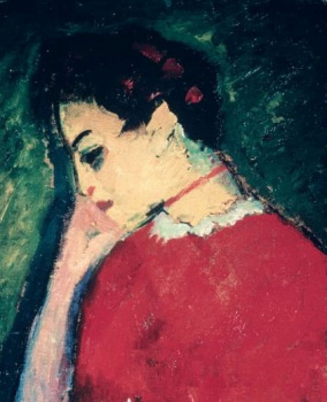 Portrait Of A Woman by Alexej von Jawlensky oil on canvas 1909 1867-1941 Uzbekistan Tashkent Art Museum Canvas Art - Alexej von Jawlensky (18 x 24)