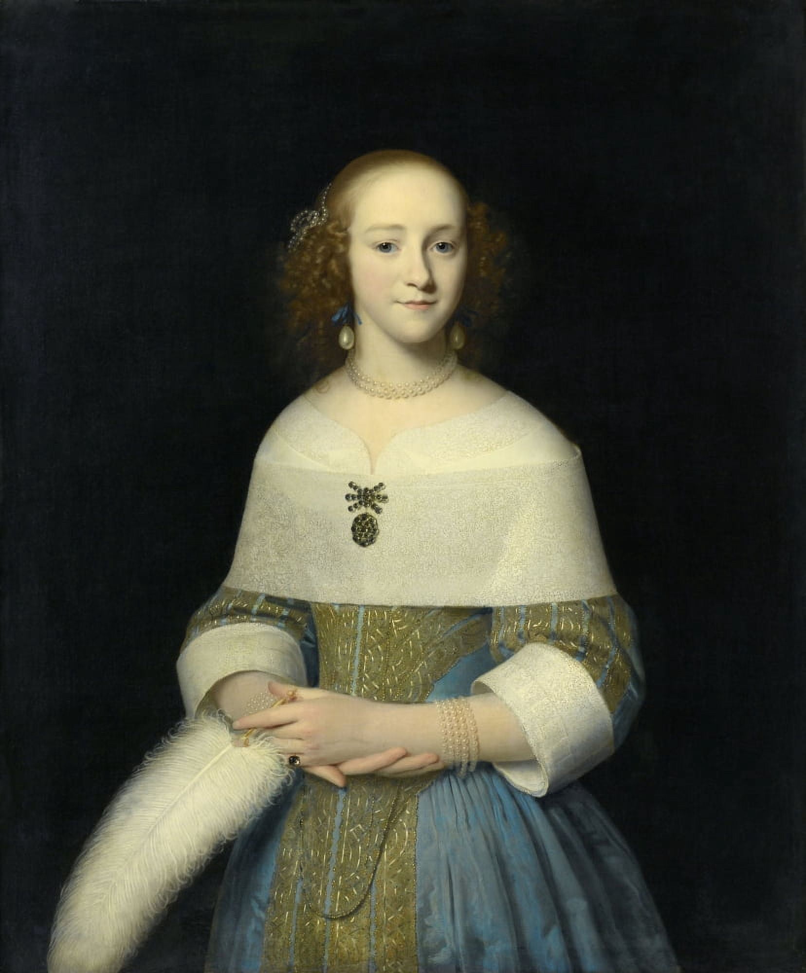 Portrait Of A Young Lady Canvas Art - (24 x 36)