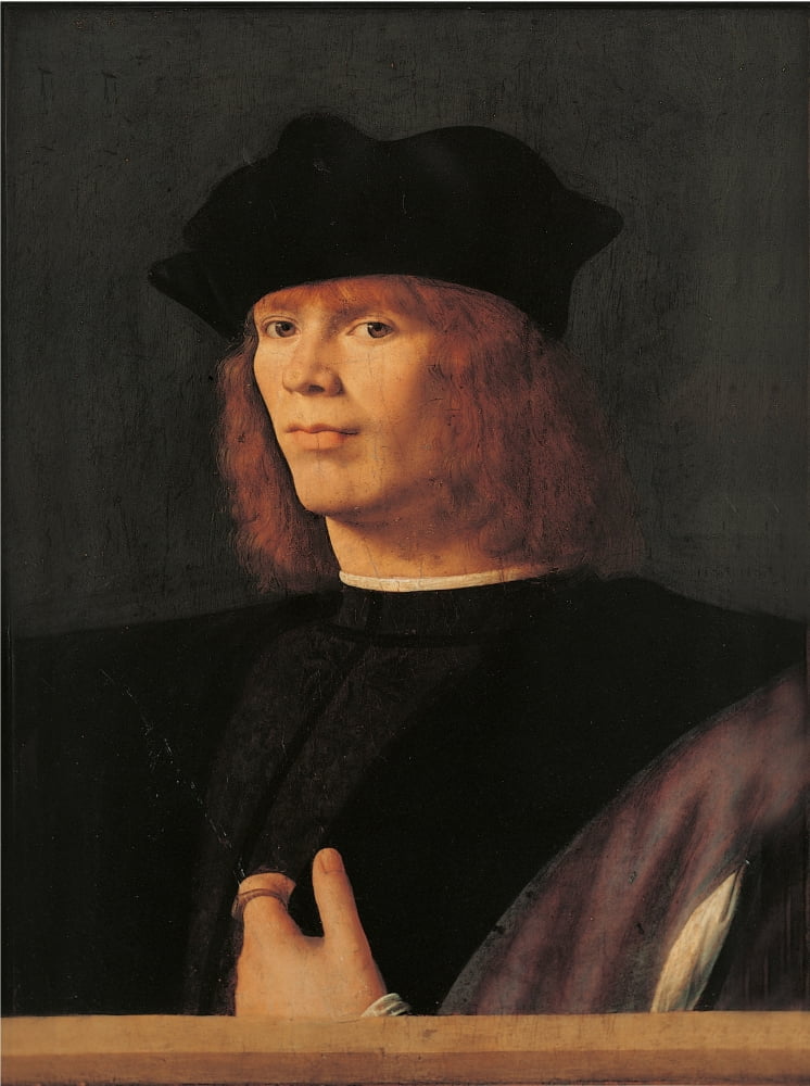 Portrait Of A Young Man Canvas Art - (18 x 24)