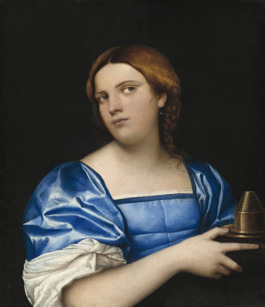 Portrait Of A Young Woman As A Wise Virgin Canvas Art -  (24 x 36)