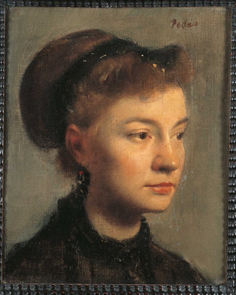 Portrait Of A Young Woman Canvas Art - (18 x 24)