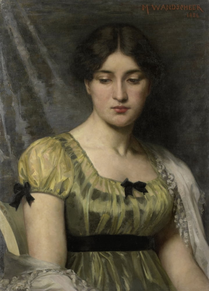Portrait Of A Young Woman Canvas Art - (24 x 36)