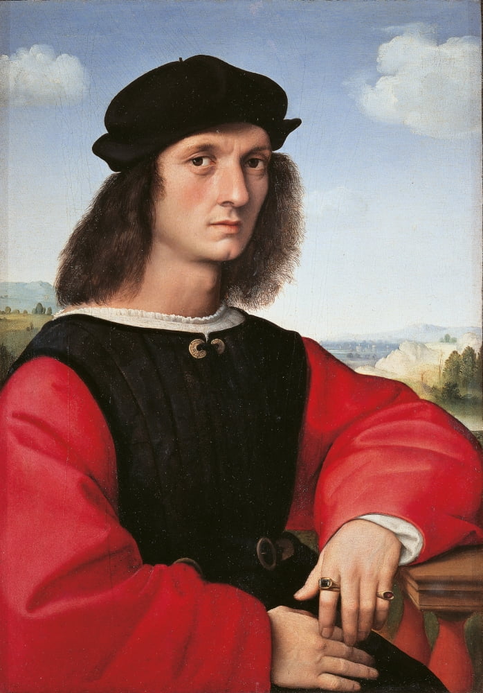 Portrait Of Agnolo Doni Canvas Art - (18 x 24)