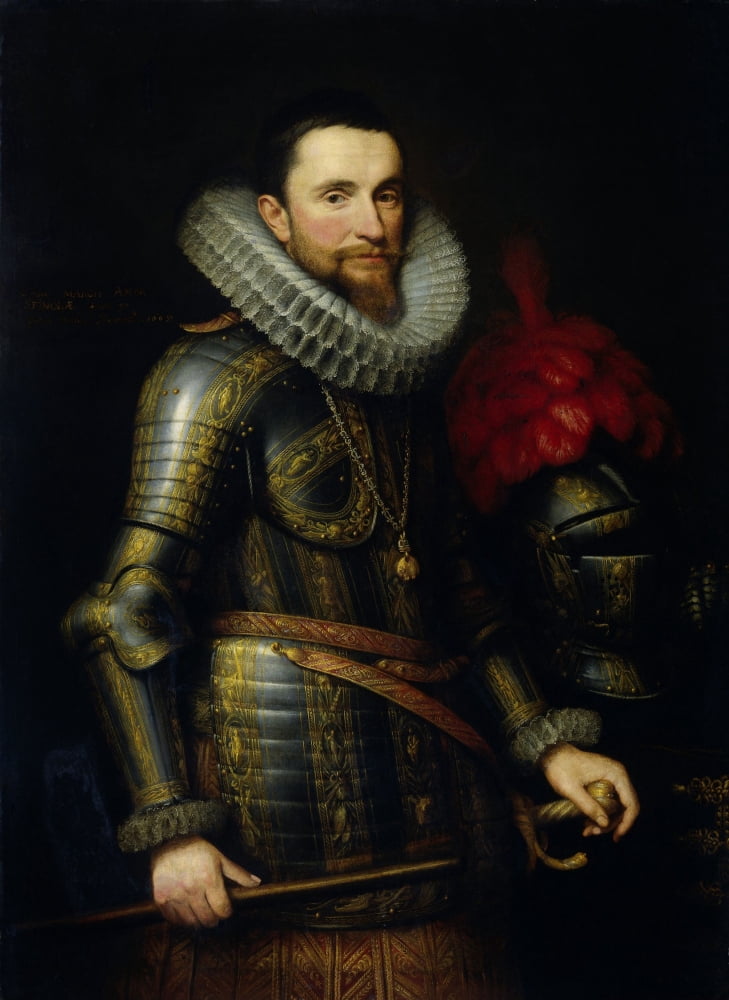 Portrait Of Ambrogio Spinola Canvas Art - (24 x 36)