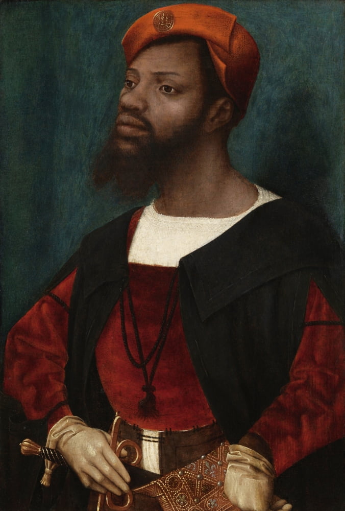 Portrait Of An African Man (Christophle Le More) Canvas Art - (24 x 36)