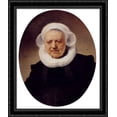 thumbnail image 1 of Portrait Of An Eighty-Three-Year-Old Woman 28x32 Large Black Ornate Wood Framed Canvas Art by Rembrandt, 1 of 2