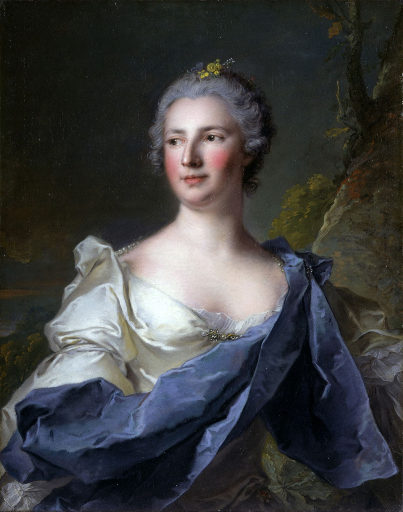 Portrait Of Barbara Luigia DAdda Canvas Art - (18 x 24)