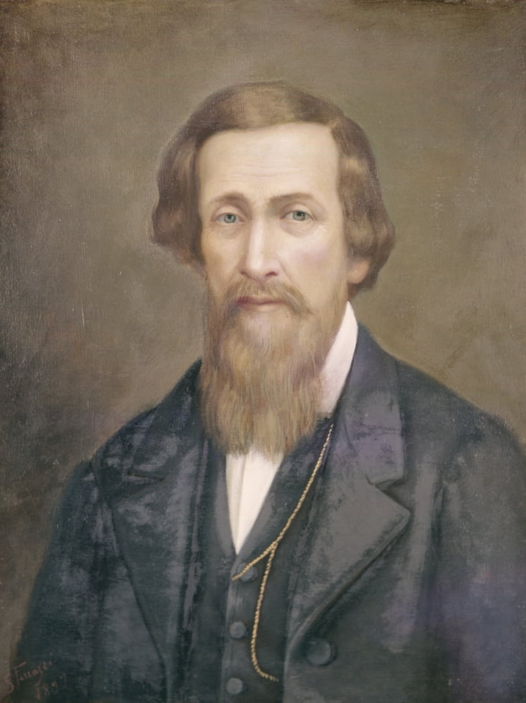Portrait Of Carlo Leopardi Canvas Art - (18 x 24)