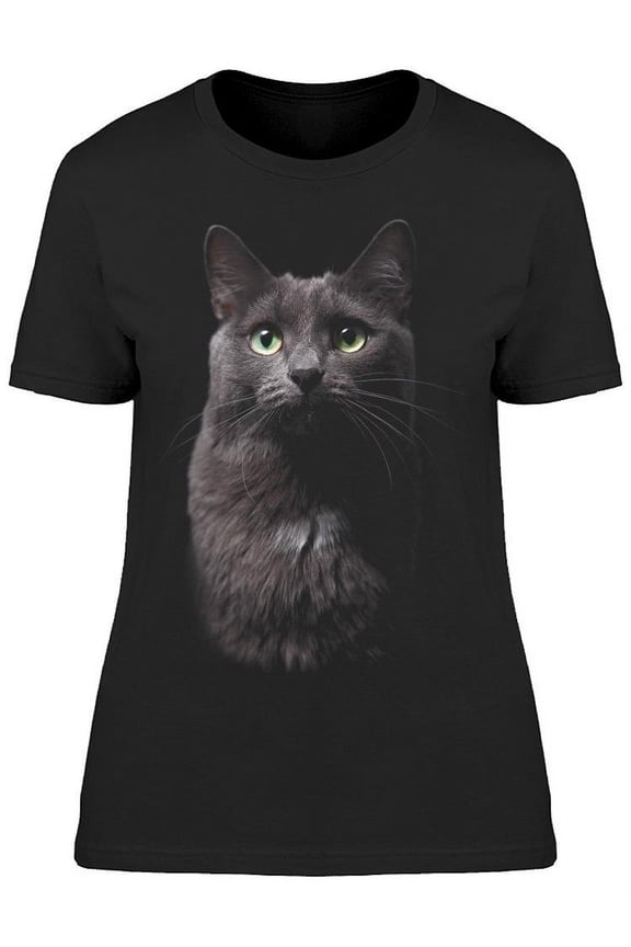 Portrait Of Charming Cat T-Shirt Women -Image by Shutterstock, Female x-Large