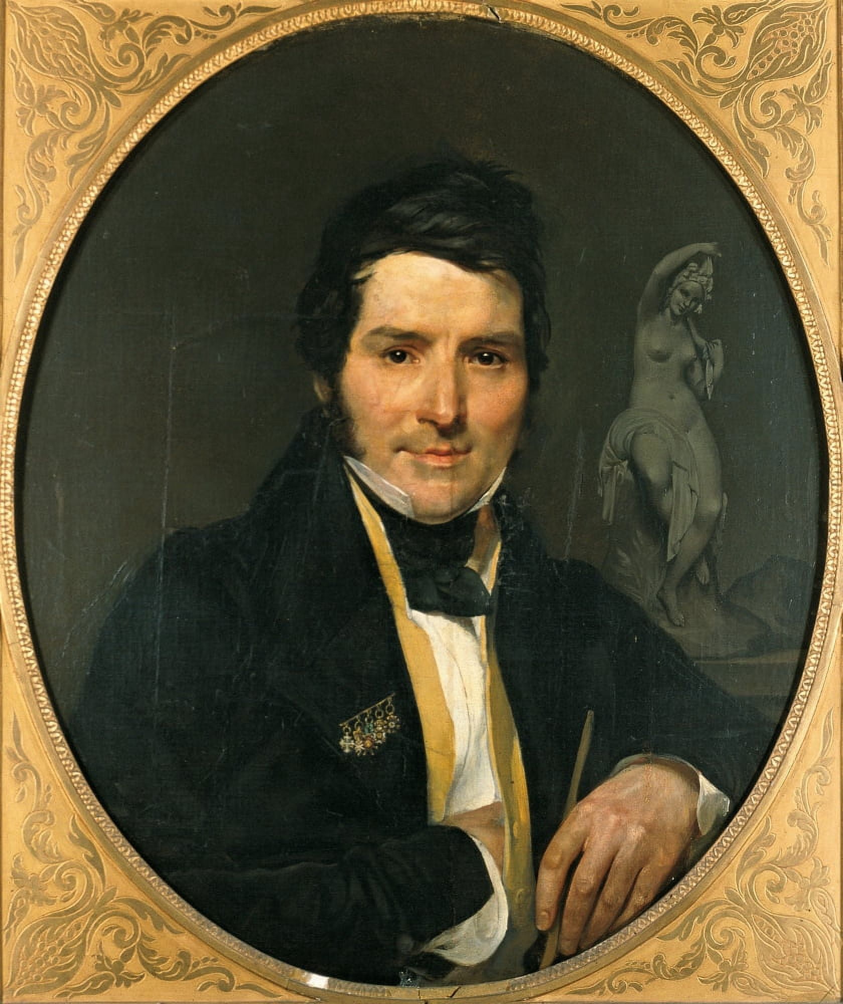 Portrait Of Cincinnatus Baruzzi Canvas Art - (24 x 36)