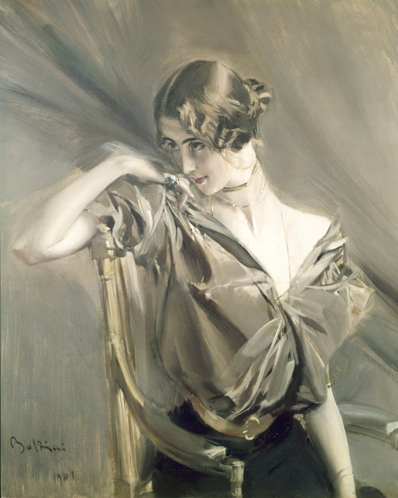 Portrait Of Cleo De M?™¬©rode (Ritratto Di Cleo De M?™¬©rode) Canvas Art - (24 x 36)