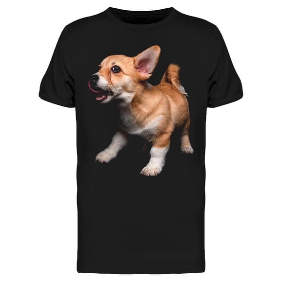 Portrait Of Corgi Dog  T-Shirt Men -Image by Shutterstock Men T-Shirt, Male 3X-Large