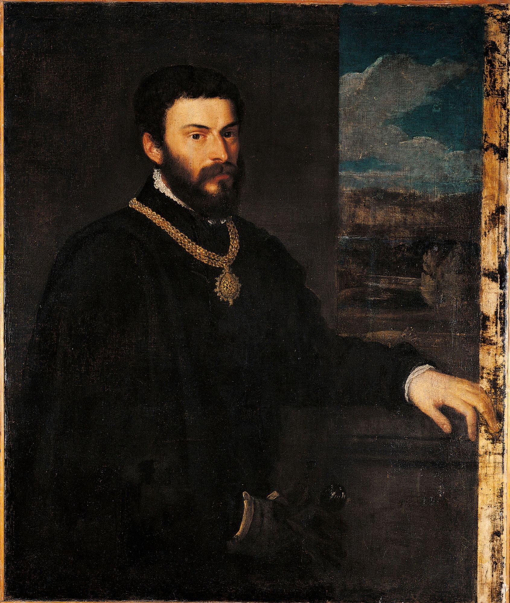 Portrait Of Count Antonio Porcia Canvas Art - (18 x 24)