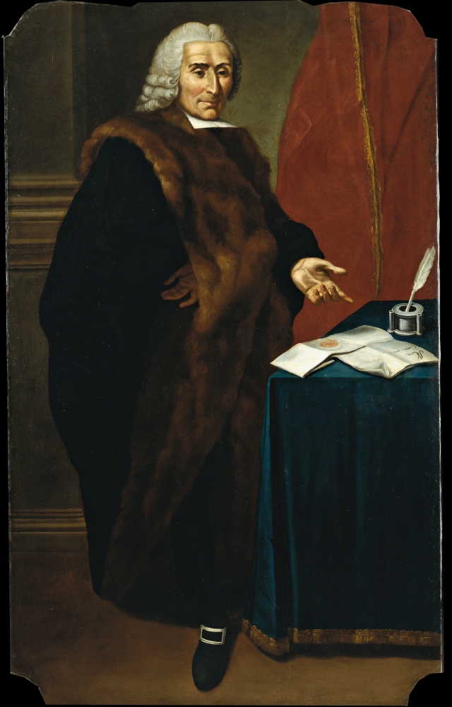 Portrait Of Count Pietro Paolo Andreani Canvas Art - (18 x 24)