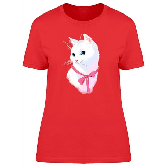 Portrait Of Elegant Cat T-Shirt Women -Image by Shutterstock, Female x-Large