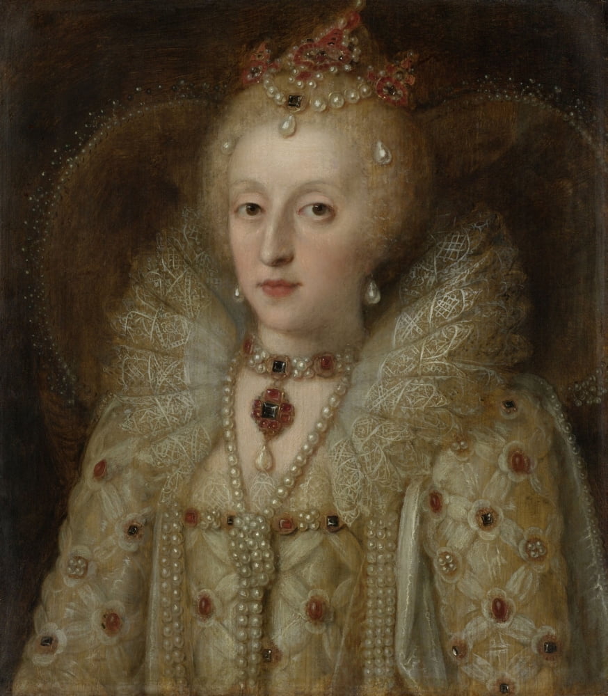 Portrait Of Elizabeth I Canvas Art - (24 x 36)