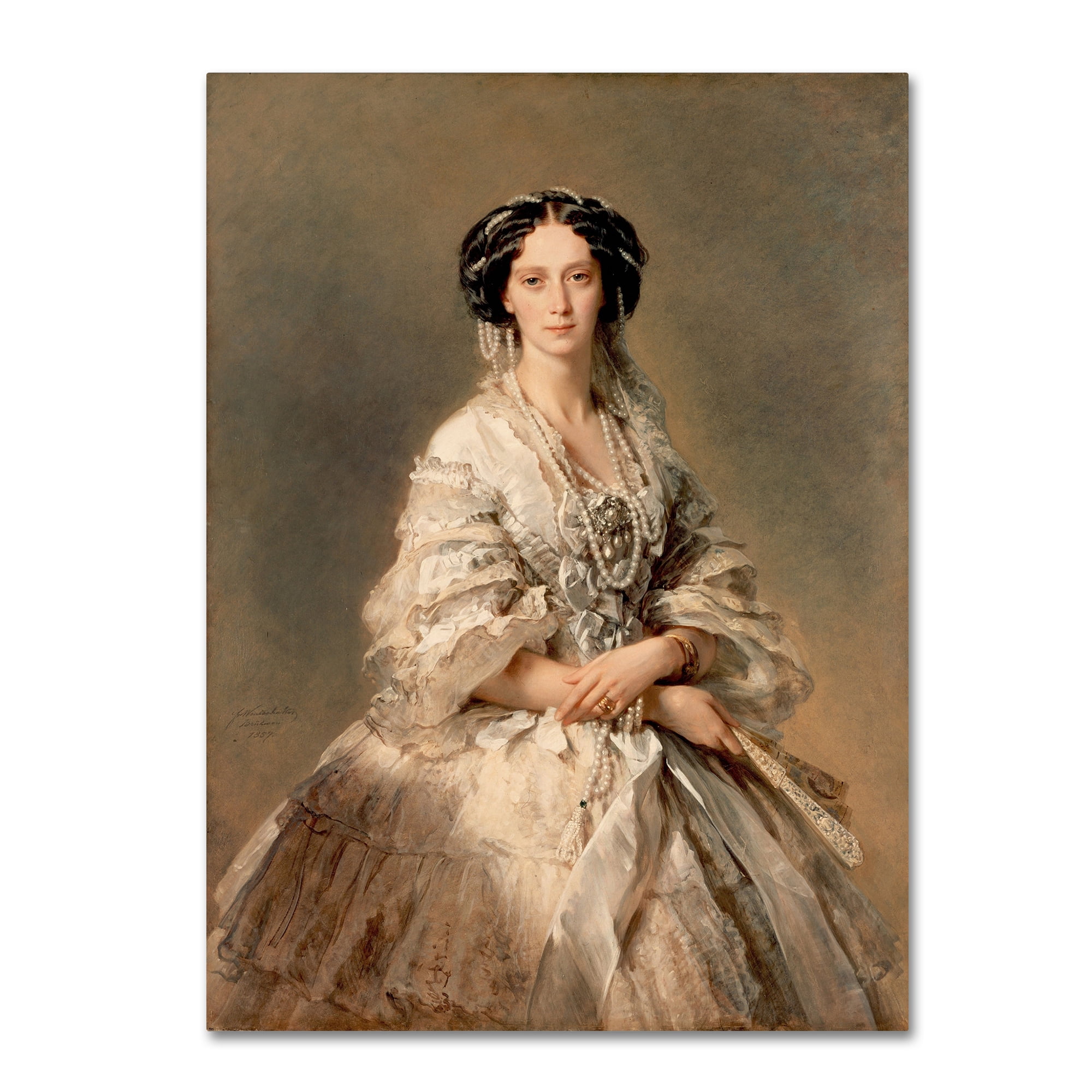 Portrait Of Empress Maria Alexandrovna' Canvas Art by Winterhalter