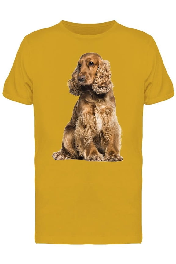 Portrait Of English Cocker T-Shirt Men -Image by Shutterstock, Male Small