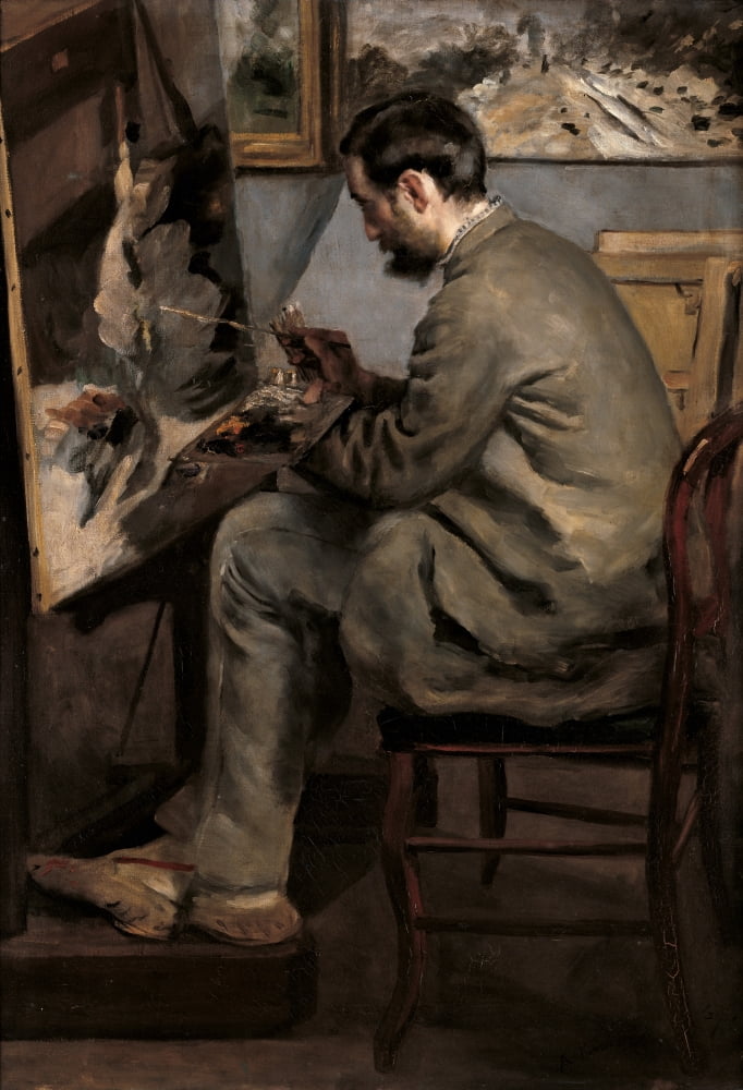 Portrait Of Fr??¬©d??¬©ric Bazille At The Easel Canvas Art - (18 x 24)