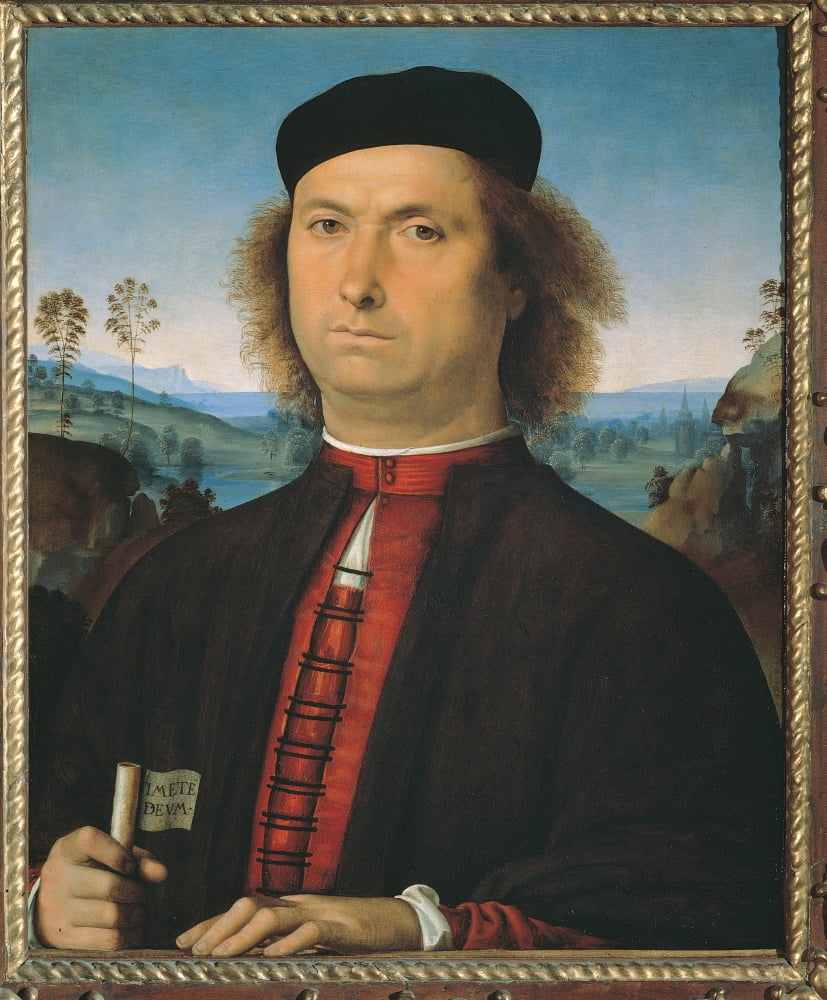 Portrait Of Francesco Delle Opere Canvas Art - (24 x 36)