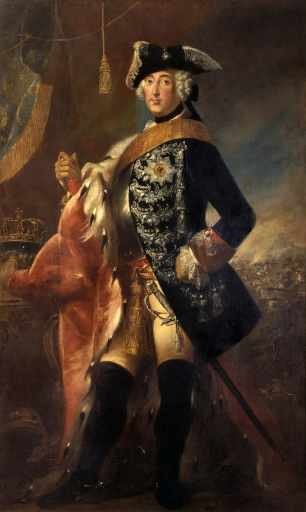 Portrait Of Frederick Ii Of Prussia Called The Great Canvas Art - (24 x 36)