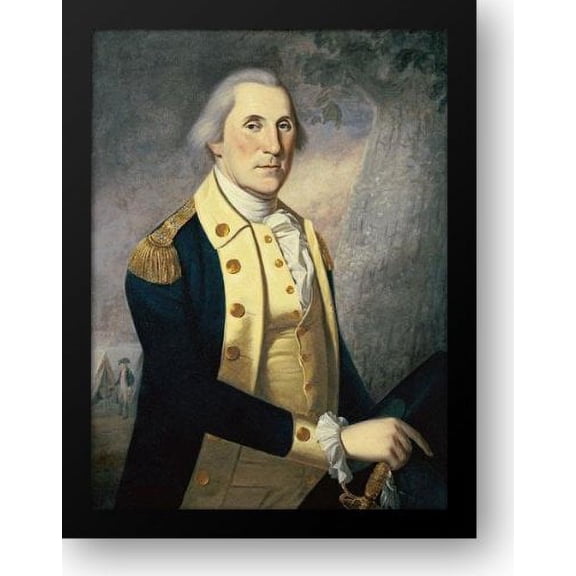 Portrait Of George Washington 29x34 Framed Art Print by Peale, James