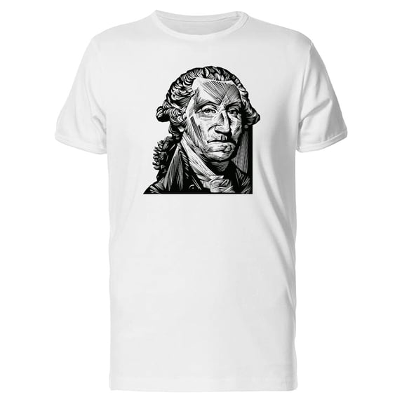 Portrait Of George Washington T-Shirt Men -Image by Shutterstock, Male 4X-Large