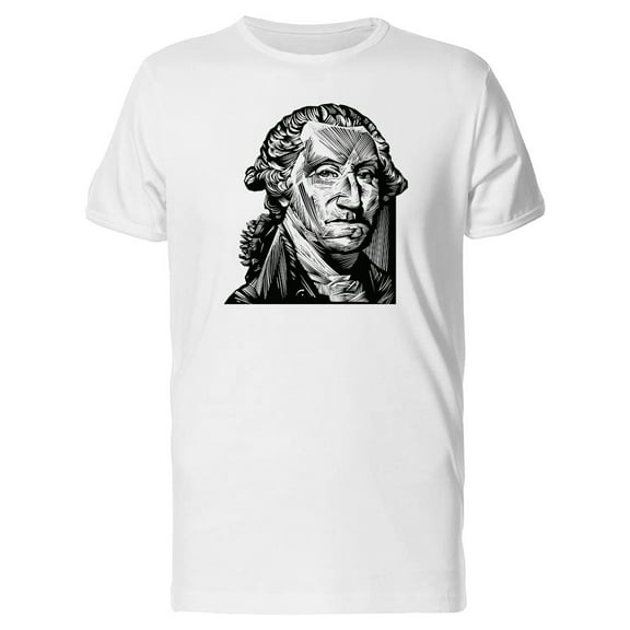 Portrait Of George Washington T-Shirt Men -Image by Shutterstock, Male Small