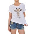 thumbnail image 1 of Portrait Of Giraffe Printed 100% Cotton T-shirt WTS_12 L, 1 of 1