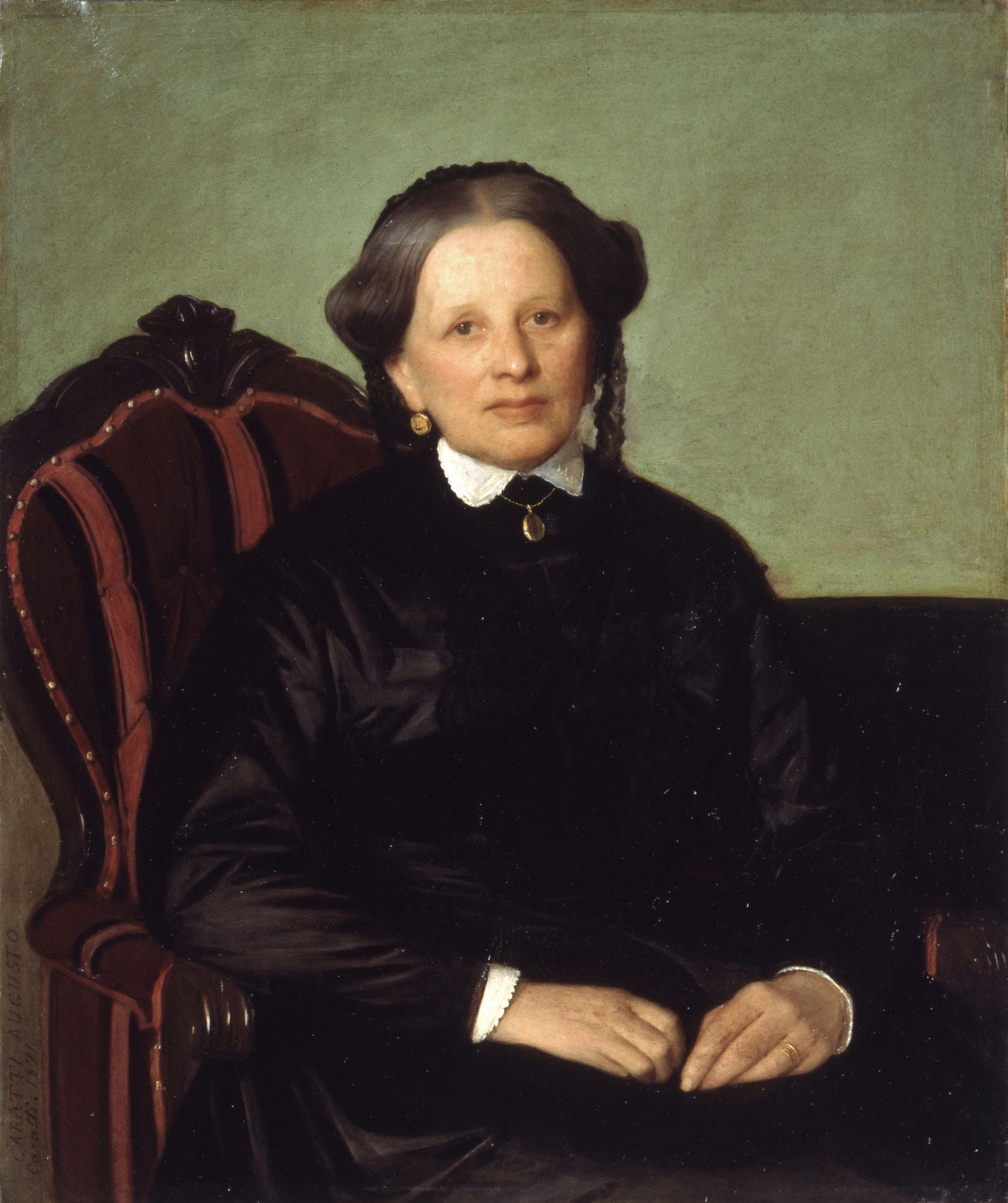 Portrait Of Giuditta Boldrin Fantoni Canvas Art - (18 x 24)