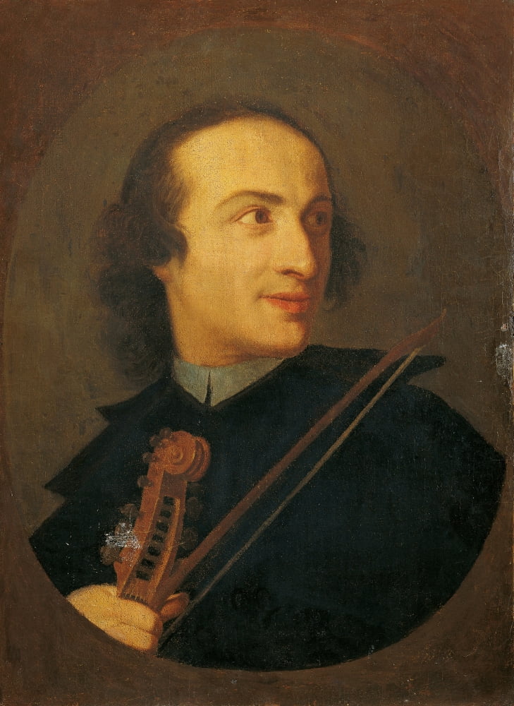 Portrait Of Giuseppe Tartini (Ritratto Di Giuseppe Tartini) Canvas Art - (18 x 24)