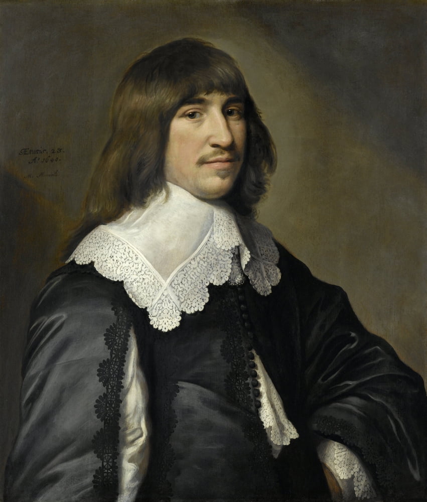 Portrait Of Henrick Hooft Canvas Art - (18 x 24)
