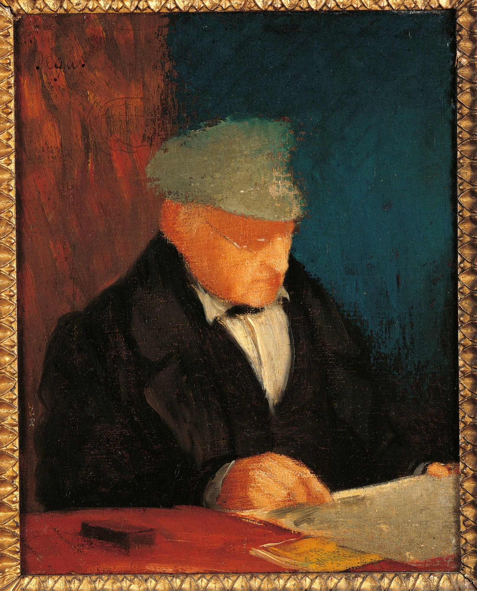 Portrait Of Hilaire Ren Degas Canvas Art - (24 x 36)