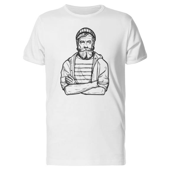 Portrait Of Hipster Sailor T-Shirt Men -Image by Shutterstock, Male XX-Large