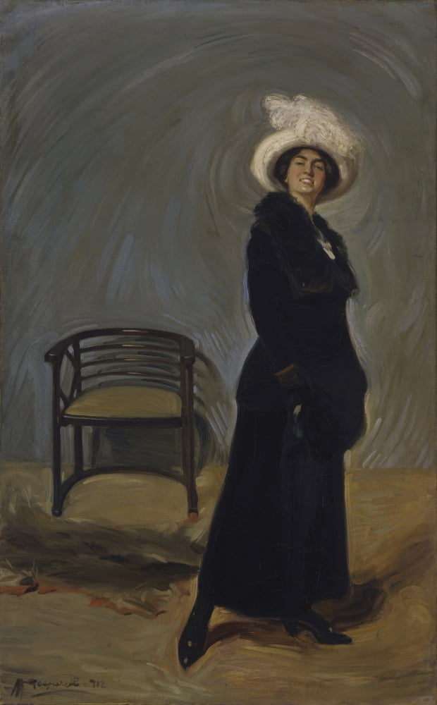 Portrait Of Ida Vicentini Canvas Art - (18 x 24)