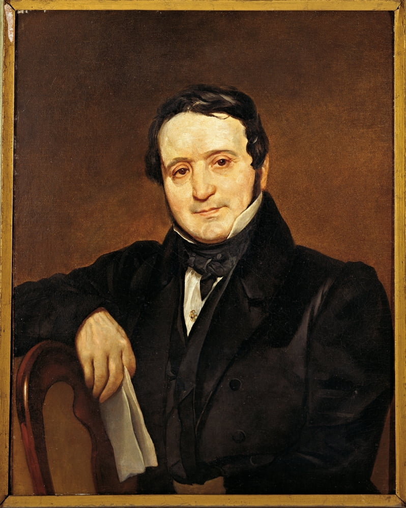 Portrait Of Ignazio Fumagalli Canvas Art - (24 x 36)