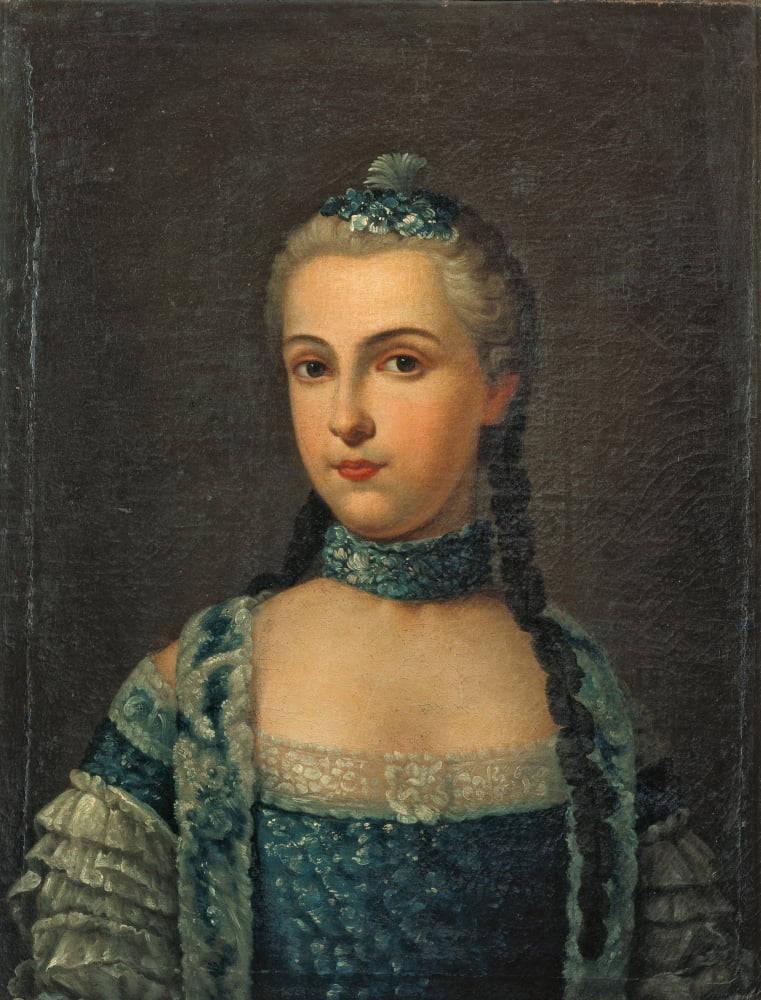 Portrait Of Isabel From Parma Canvas Art - (24 x 36)