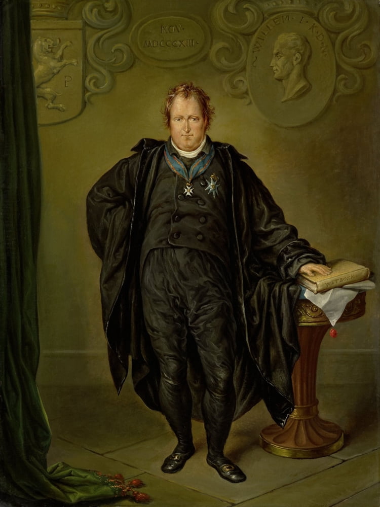 Portrait Of Johan Melchior Kemper Canvas Art - (24 x 36)