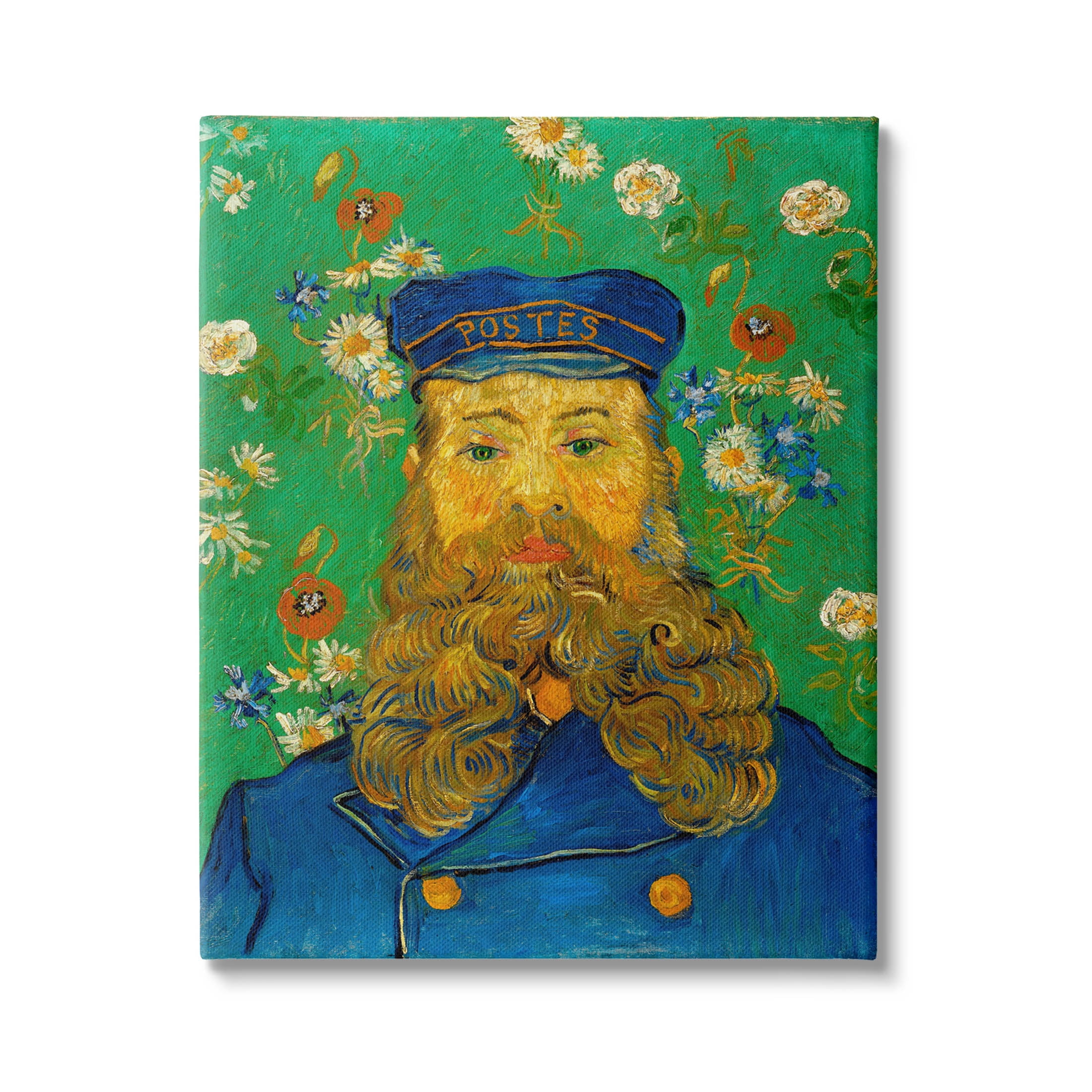 Portrait Of Joseph Roulin Van Gogh Botanical & Floral Painting Gallery Wrapped Canvas Print Wall Art