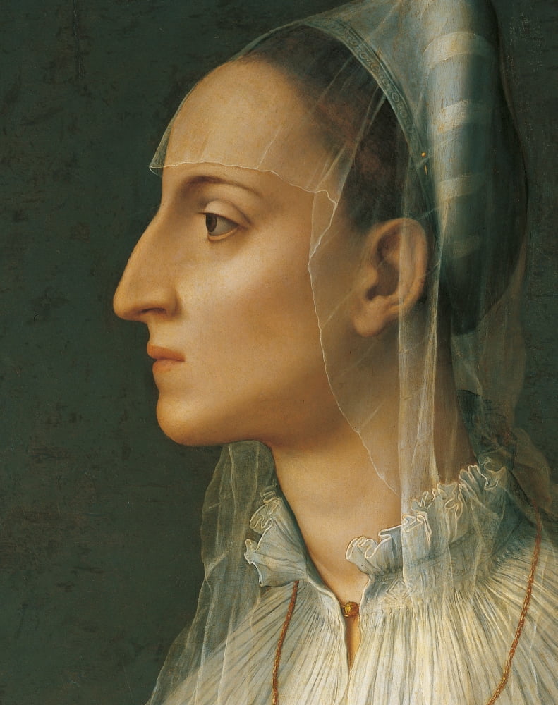 Portrait Of Laura Battiferri Canvas Art -  (18 x 24)