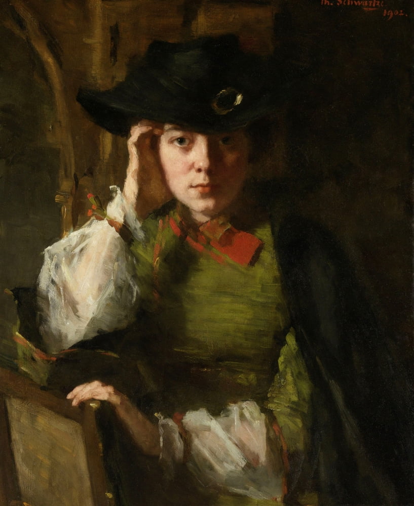 Portrait Of Lizzy Ansingh Canvas Art -  (24 x 36)