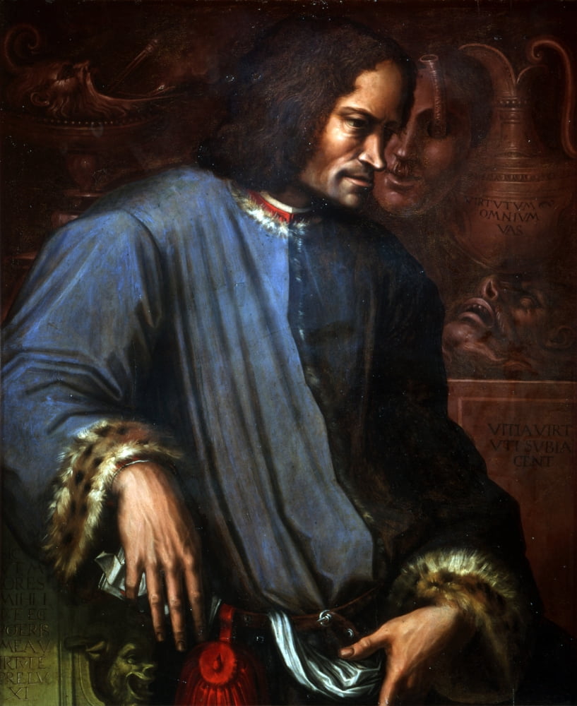 Portrait Of Lorenzo De Medici Canvas Art - (24 x 36)