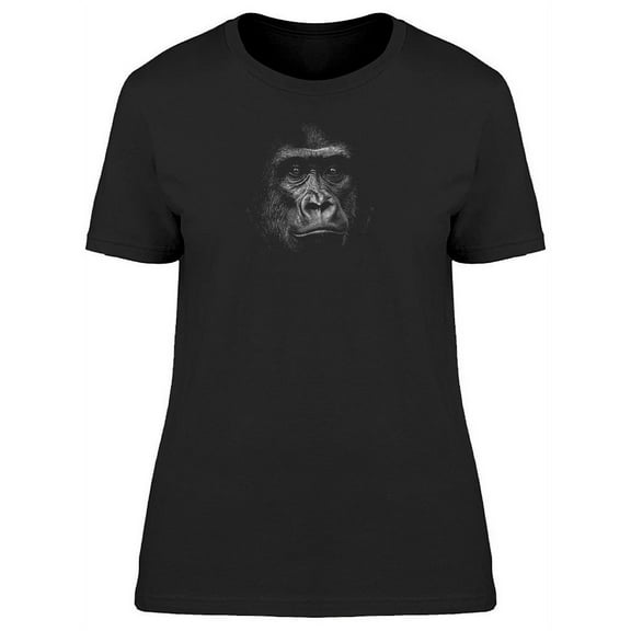 Portrait Of Lowland Gorilla T-Shirt Women -Image by Shutterstock, Female Medium