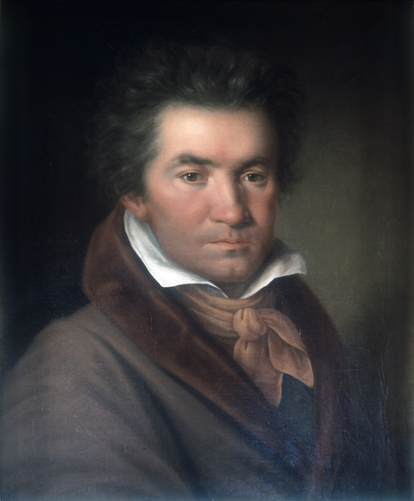Portrait Of Ludwig Van Beethoven Canvas Art - (24 x 36)