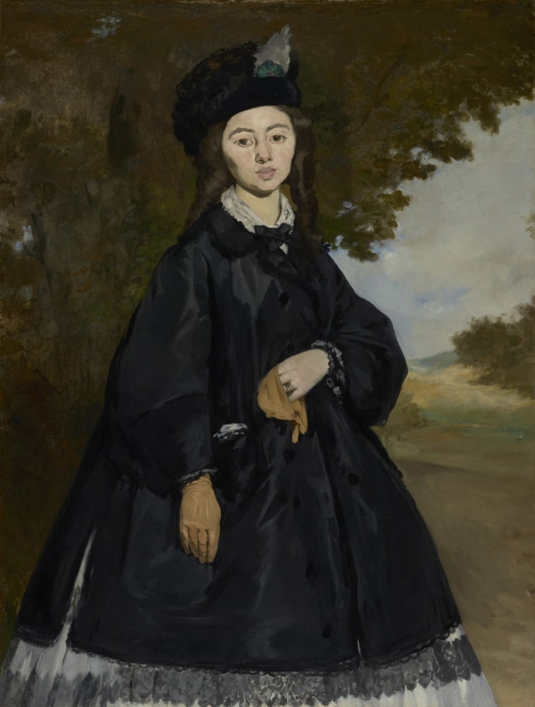 Portrait Of Madame Brunet Canvas Art - (24 x 36)