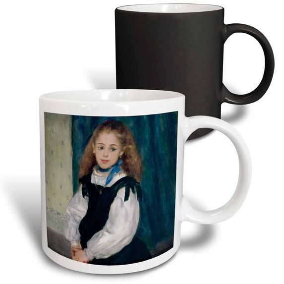 3drose, Portrait of Mademoiselle Legrand, 1875 by Pierre-auguste Renoir, 11oz Magic Transforming Mug