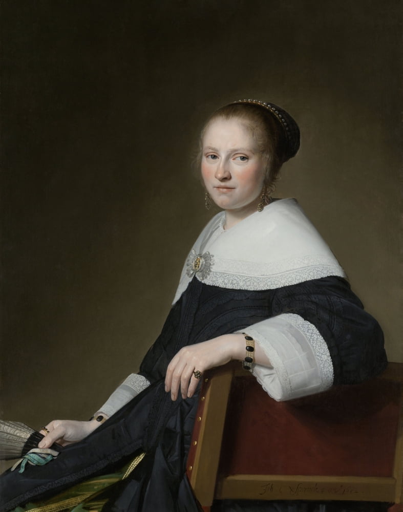 Portrait Of Maria Van Strijp Canvas Art - (18 x 24)